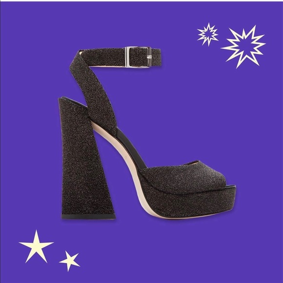 Illusion Sky High Block Chunky Heel Platform - Picture 3 of 7